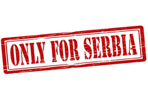 Only for Serbia Stock Illustration
