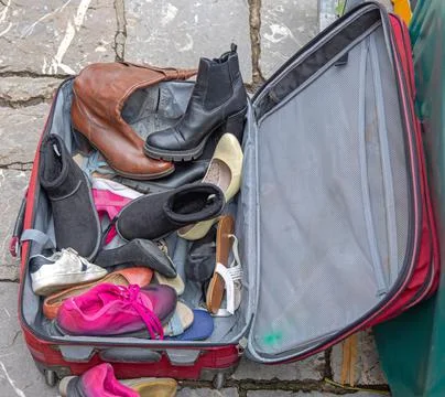 Only Shoes Suitcase Foto stock