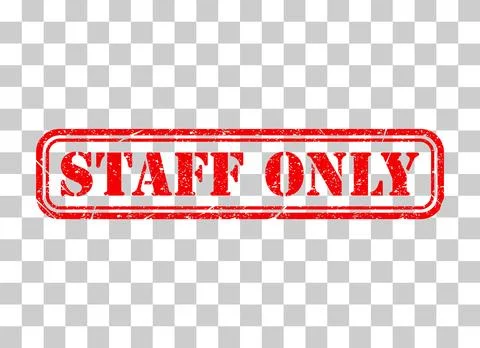 Only staff icon, danger zone symbol, safety entry person sign vector illustra Stock Illustration
