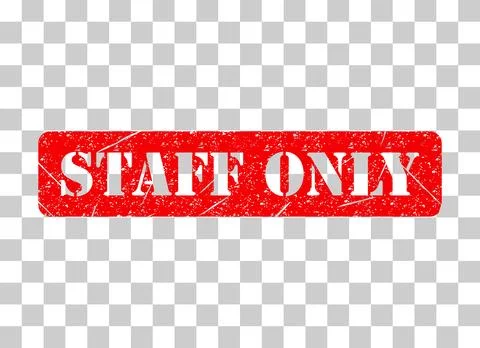 Only staff icon, danger zone symbol, safety entry person sign vector illustra Stock Illustration