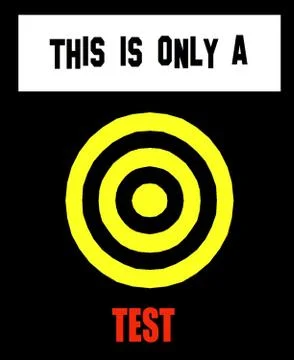 This is only a test Illustrazione stock