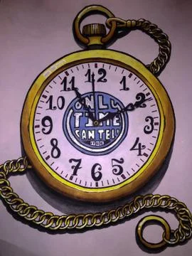 Only time can tell Stock Illustration