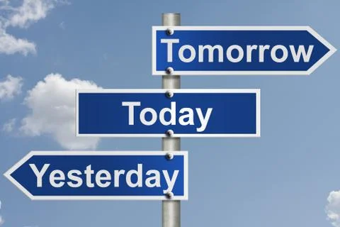 Only today counts Stock Illustration