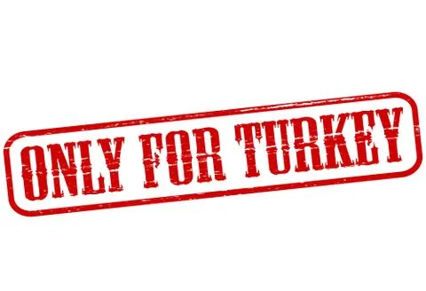 Only for Turkey Stock Illustration