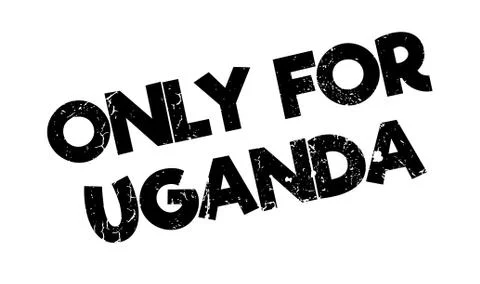 Only For Uganda rubber stamp Stock Illustration