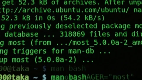Onscreen computer programming with lines of code Stock Footage 69918728