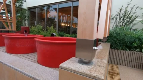 Onsen Red Ofurô Stock Footage 134863515