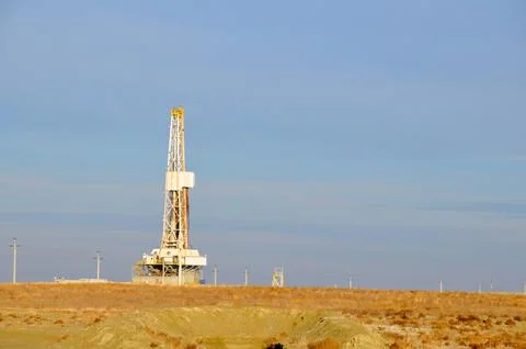 The onshore drilling rig Foto stock