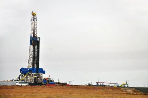 The onshore drilling rig Stock Photos