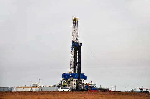 The onshore drilling rig Stock Photos