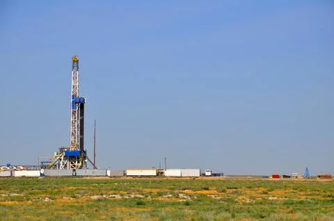The onshore drilling rig Stock Photos