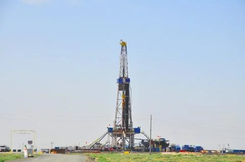 The onshore drilling rig Stock Photos