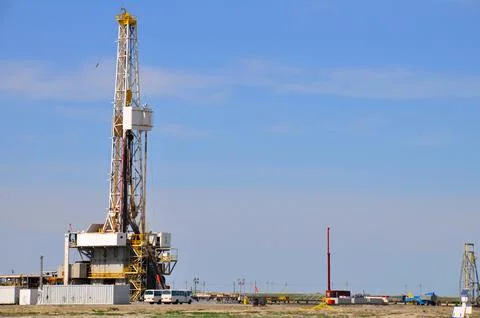 The onshore drilling rig Foto stock