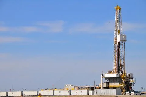 The onshore drilling rig Stock Photos