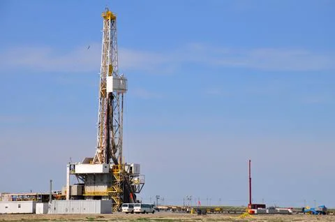 The onshore drilling rig Foto stock