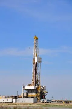 The onshore drilling rig Stock Photos