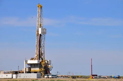 The onshore drilling rig Foto stock