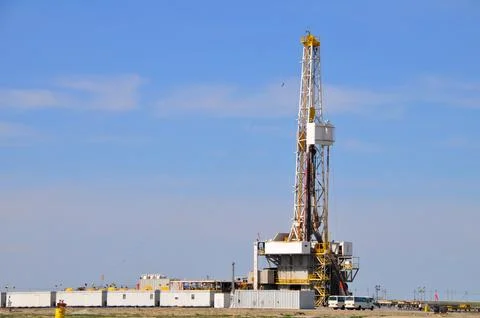 The onshore drilling rig Stock Photos