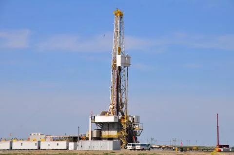 The onshore drilling rig Stock Photos