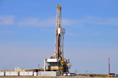The onshore drilling rig Stock Photos
