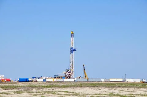 The onshore drilling rig Stock Photos