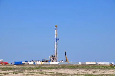 The onshore drilling rig Stock Photos