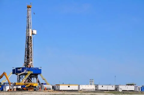 The onshore drilling rig Foto stock