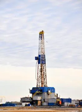 The onshore drilling rig Stock Photos