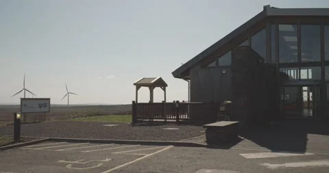 Onshore Windfarm, Net Zero, Eaglesham Moor Scotland UK, 4k hi Res Stock Footage 185640845
