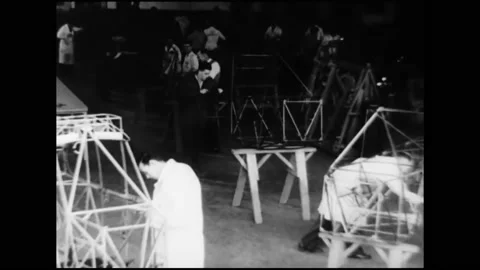 ONTARIO - 1945 - Canada's first postwar civilian aircraft is assembled and Video stock 279778411