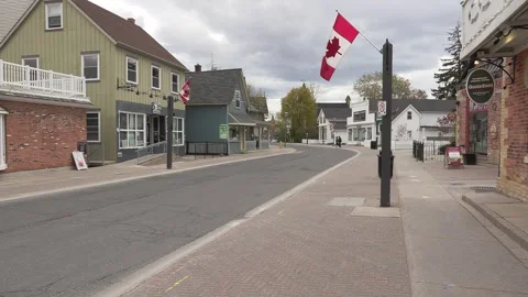 Ontario, Can, March 30 2020 COVID 19 pandemic scenes in Ontario Stock Footage 343579587
