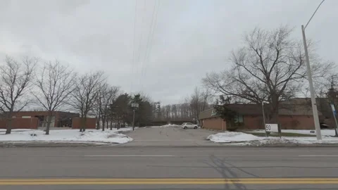 Ontario, Can, March 30 2020 COVID 19 Very empty pandemic scenes in Ontario Stock Footage 343666880