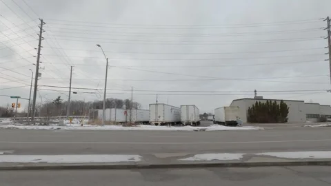Ontario, Can, March 30 2020 COVID 19 Very empty pandemic scenes in Ontario Video stock 343666890