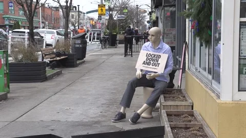 Ontario, Can, March 30 2020 Empty Streets During COVID-19 Pandemic Lockdown Stock Footage 343786653