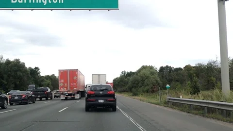 Ontario Can, Sept 8 2026 POV Highway 401 driving POV with cars and trucks Stock Footage 344880708