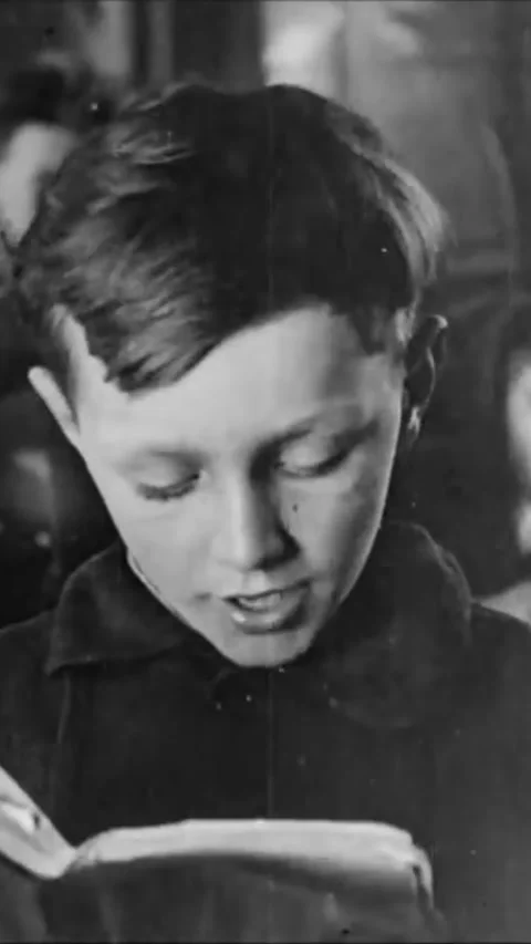 ONTARIO, CANADA - 1923 - Elementary school students in rural Ontario, Canada Stock Footage 342243318