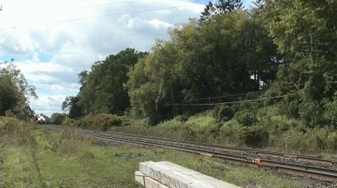 Ontario Passenger Train Stock Footage 855936