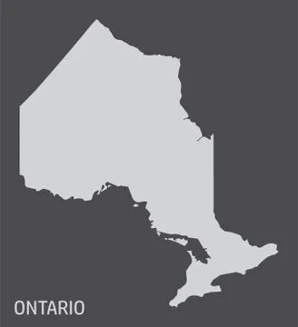Ontario province map Stock Illustration