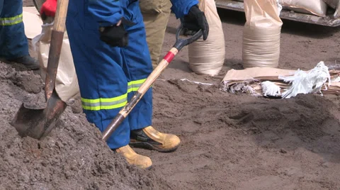 Ontario spring flood Stock Footage 37258907