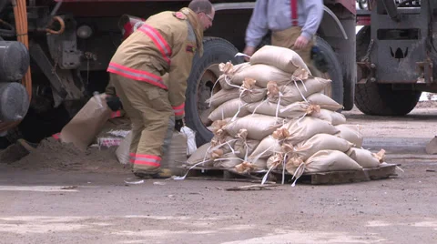Ontario spring flood Stock Footage 37259502
