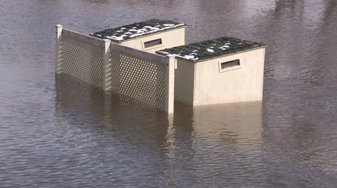 Ontario spring flood Stock Footage 37261582