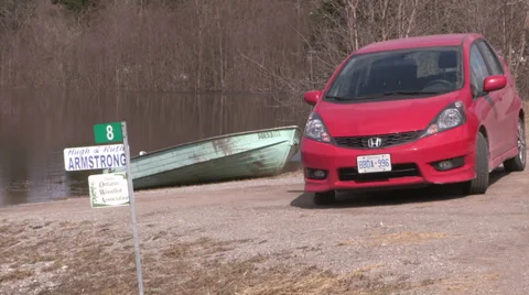 Ontario spring flood Stock Footage 37262059