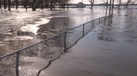 Ontario spring flood Stock Footage 37262718