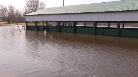 Ontario spring flood Stock Footage 37268646