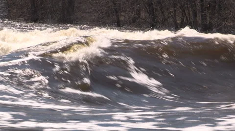 Ontario spring flood Stock Footage 37272111