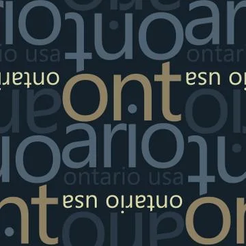 Ontario, USA seamless pattern Stock Illustration
