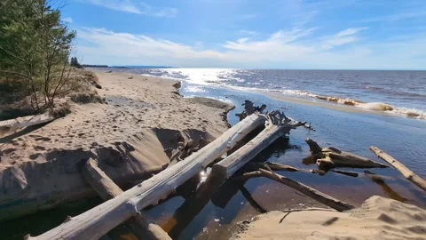 Ontonagon Beach Scene Stock-Footage 277673928