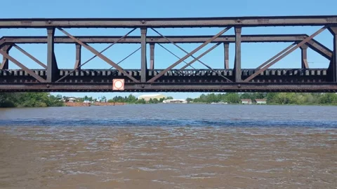 Ontonagon River Summer Boating Video stock 274421790