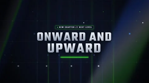 Onward and upward with new chapter next level background Stock Footage 344641587