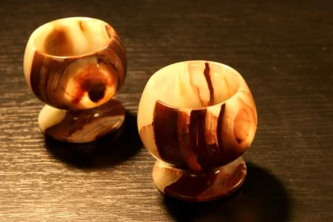 Onyx cups Stock Photos
